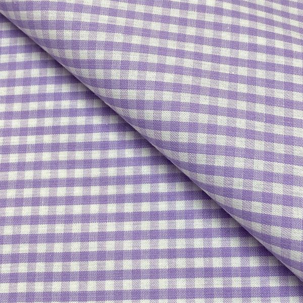 tricoline xadrez lilas